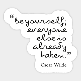 be yourself Sticker